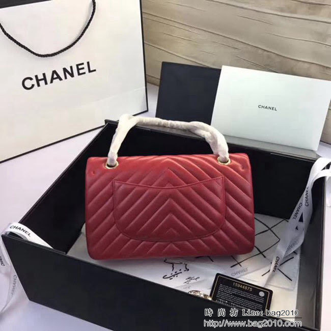 香奈兒CHANEL 升級版V線1112進口小羊皮全新經典單肩斜挎鏈條包 DSC1524